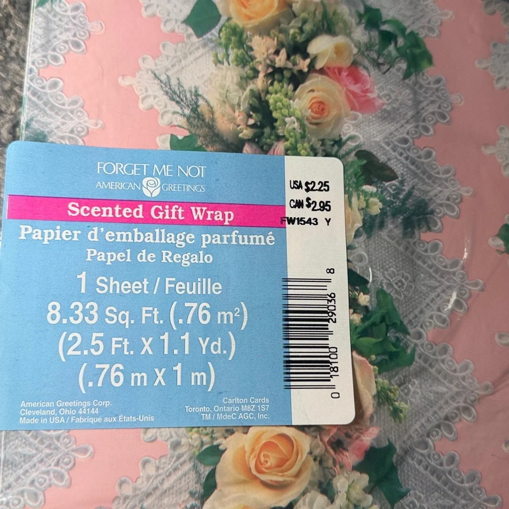 5/$25 VINTAGE Wedding Wrapping Paper Lace Floral
